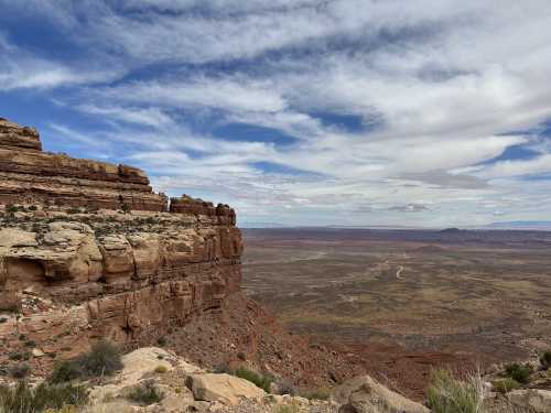 A view from the top of the Moki Dugway in Utah