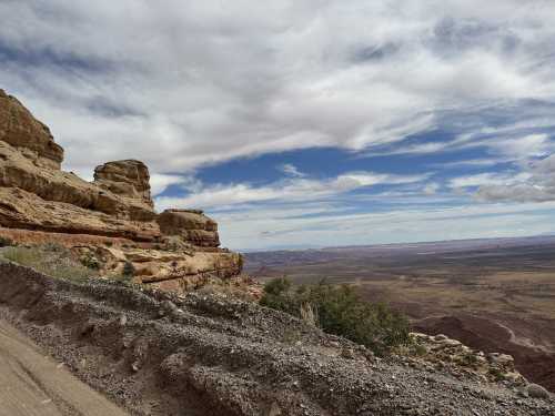 A view from the drive up the Moki Dugway in Utah