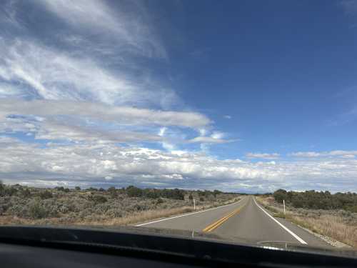 A view of the road at the top of the Moki Dugway in Utah