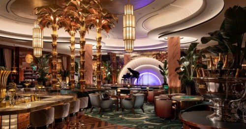 The interior of the Delilah Restaurant at the Wynn Las Vegas.