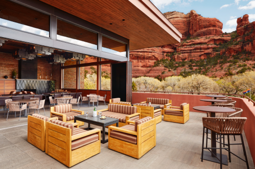 A glimpse of the incredible view available when dining at Che-Ah-Chi at Enchantment Resort in Arizona