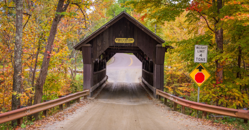 A covered bridge in Stowe, Emily's Bridge is haunted by a heartbroken bride-to-be.
