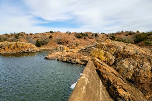 Pretty views of Osage Lake inside the Wichita Mountains