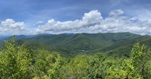 A viewpoint from Lookout Mountain in Tennessee.