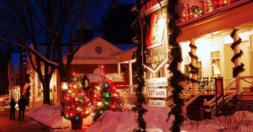main street stockbridge massachusetts all decked out for christmas