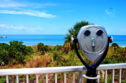 A smily faced view finder.
