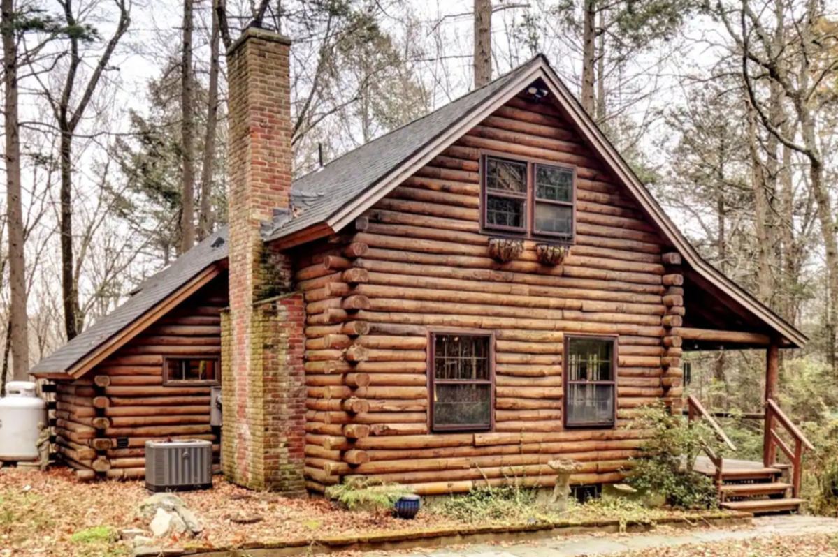 View of Peaceful Getaway: Secluded Airbnb Cabin in Connecticut