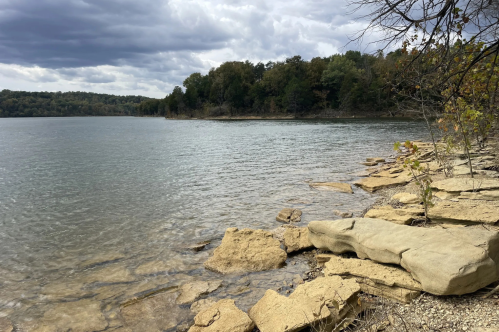 View of Nolin Lake from a quiet trail in Kentucky