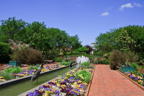 Walking path in the Daniel Stowe Botanical Garden in North Carolina