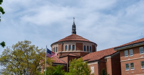 Dome of the Basilica at the National Shrine of Saint Elizabeth Ann Seton in Emmitsburg, Maryland