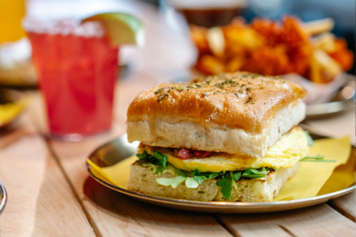 A sandwich at Odie B's in Sunnyside, Denver, Colorado