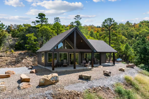 Exterior of Suite Serenity vacation rental in Clayton, OK