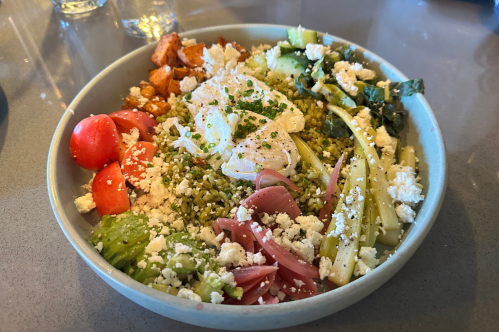 Egg and grain bowl from Gralehaus, a restaurant serving the best brunch in Kentucky