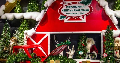 Christmas town Bronner's Wonderland in Frankenmuth, Michigan