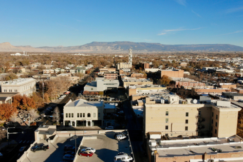 Aerial view of downtown Grand Junction, Colorado