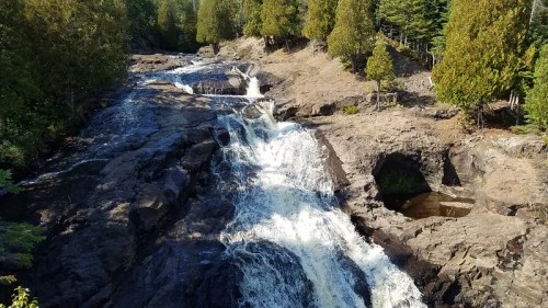 Rushing stream over granite rocks