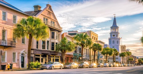 Historical downtown area of Charleston, South Carolina, USA