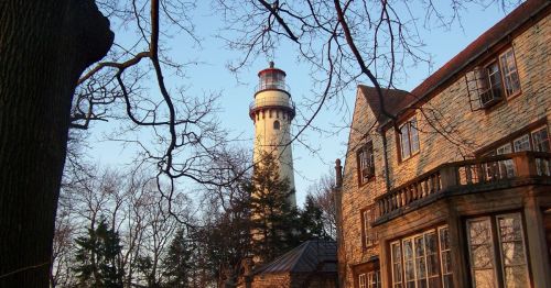 Grosse Point Lighthouse in Evanston, Illinois