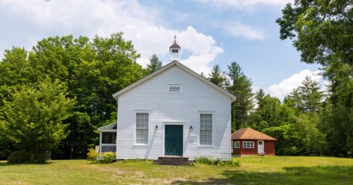 A former schoolhouse-turned-Airbnb in New York.