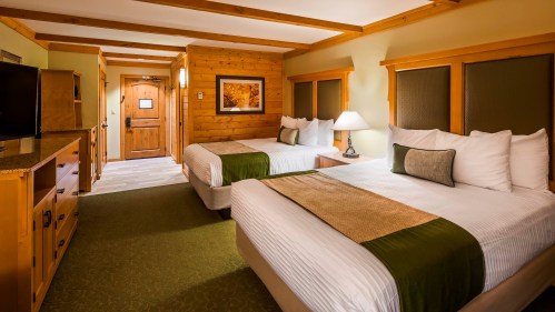 A cozy room at Brian Head Lodge