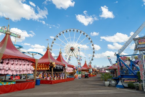 The ferris wheel at the Arizona State Fair