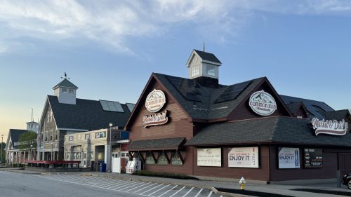 Exterior view of roadside rest stop