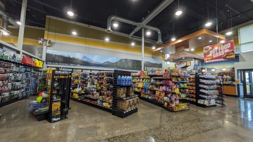 interior view of a rest stop