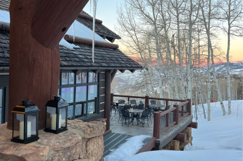 A view from Zach's Cabin perch.