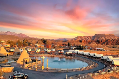An overview of Zion White Bison Resort in Utah