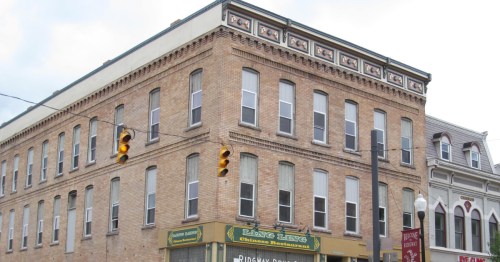 a building in downtown ridgway pennsylvania
