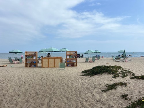 The outside of Bliss Beach