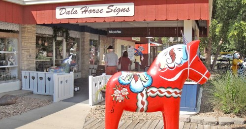 Exterior of Swedish town in Kansas