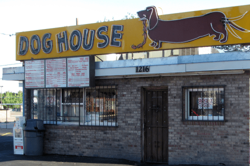 Exterior of the Dog House Drive-In, a local fast food joint in Albuquerque featured in both breaking bad and better calll saul https://stock.adobe.com/search/images?filters%5Bcontent_type%3Aphoto%5D=1&hide_panel=true&k=breaking+bad&search_type=recentsearch&asset_id=320042382