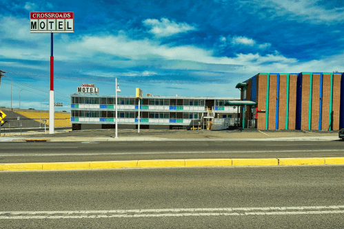 exterior if the Crossroads Motel which was used as a filming location for multiple episodes of breaking bad