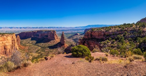 An overlook at Colorado National Monument