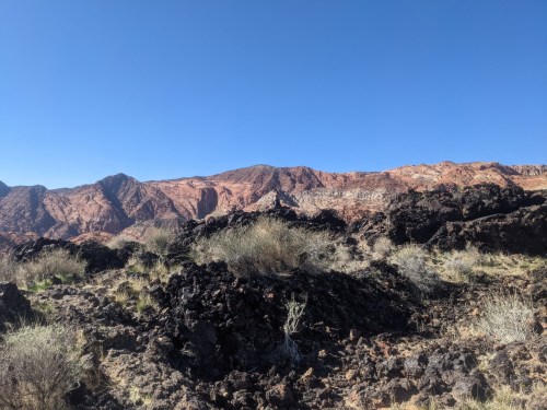One of the lava caves at Snow Canyon