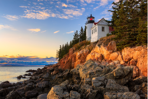 Lighthouse at Acadia National Park in Maine