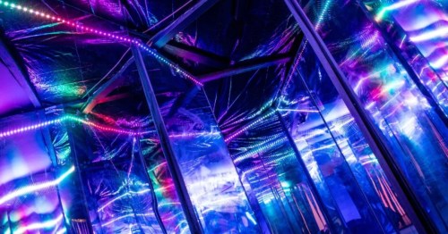 A colorful reflective room at Dreamscapes in Salt Lake City, UT