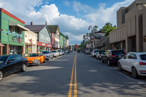 Main Street in downtown Lake Placid