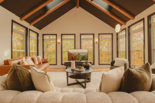 Interior view of fall cabin