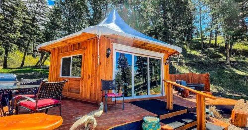 Handcrafted Montana glamping cabin