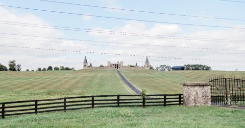 A view of the Kentucky Castle landscape