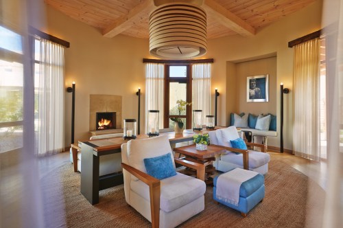Inside the four seasons spa warming room