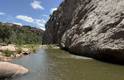The Narrows Trail in Oklahoma