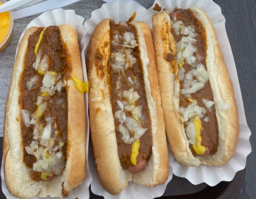 Coney Island Hot Dogs at Lipuma's Coney Island in Rochester, MI