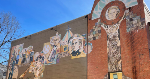 A mural in Cincinnati's Mount Adams neighborhood