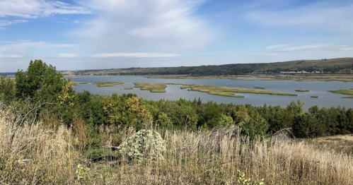 An overlook at Niobrara State Park.