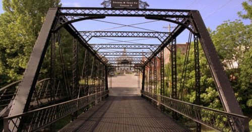 A historic tuss bridge.