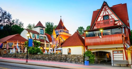 Downtown Helen, a Bavarian-style town in Georgia