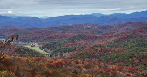 Georgia's Blue Ridge Mountains in the fall.